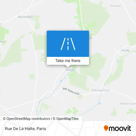 Rue De La Halte map