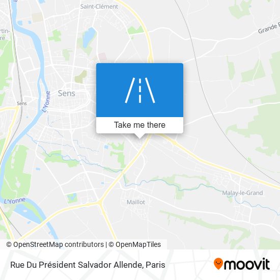 Rue Du Président Salvador Allende map