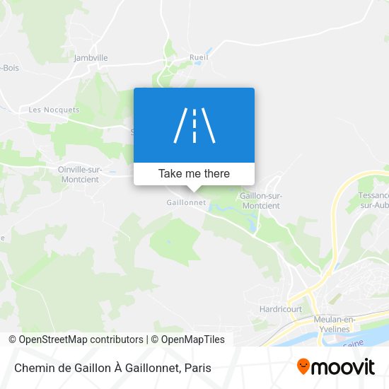 Chemin de Gaillon À Gaillonnet map