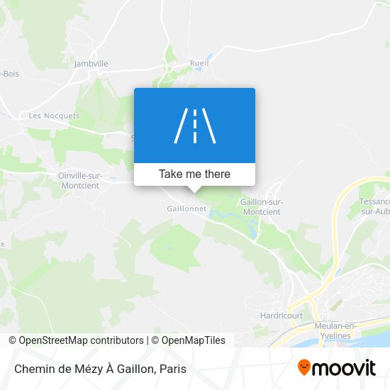 Chemin de Mézy À Gaillon map