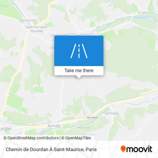 Chemin De Dourdan À Saint-Maurice map
