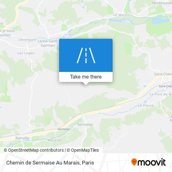 Chemin De Sermaise Au Marais map
