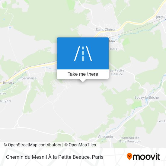 Chemin du Mesnil À la Petite Beauce map