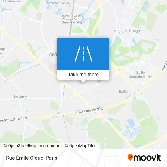 Rue Émile Cloud map