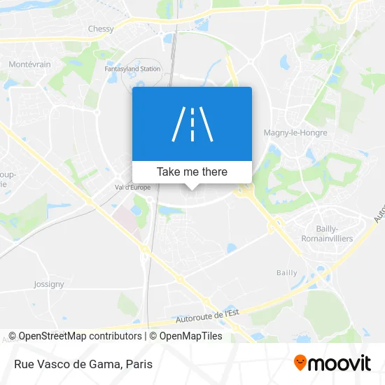 Rue Vasco de Gama map