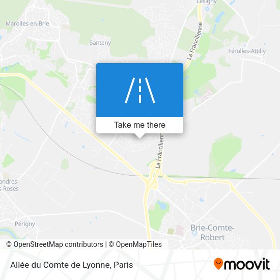 Allée du Comte de Lyonne map
