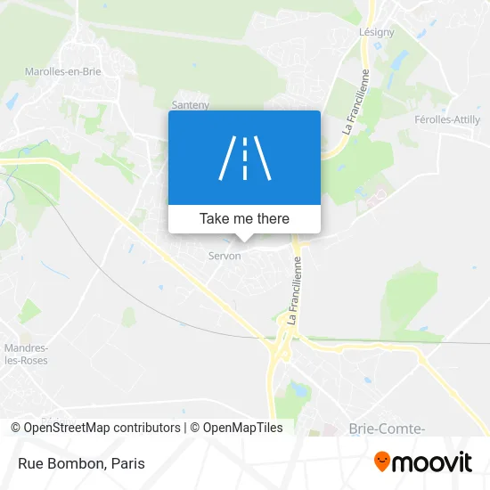 Mapa Rue Bombon