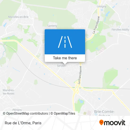 Rue de L'Orme map