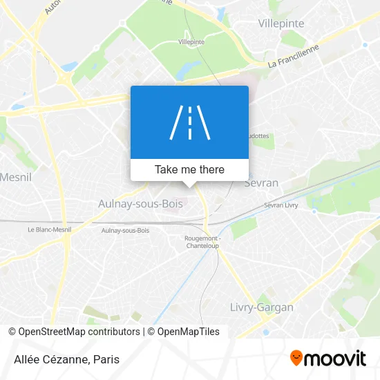 Allée Cézanne map