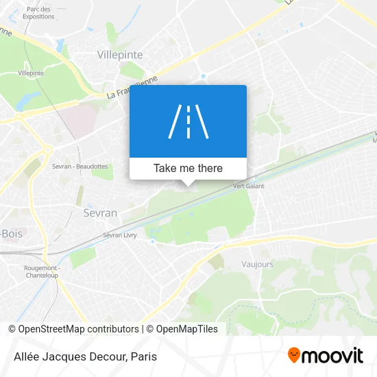 Allée Jacques Decour map