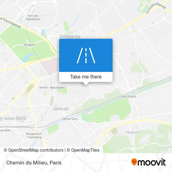 Chemin du Milieu map
