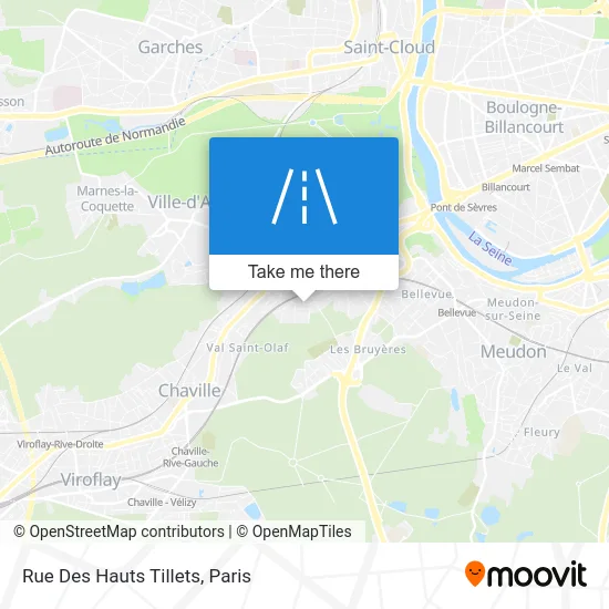 Rue Des Hauts Tillets map