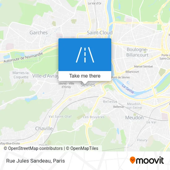 Rue Jules Sandeau map