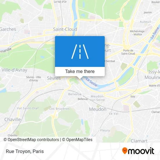 Rue Troyon map