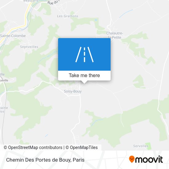 Chemin Des Portes de Bouy map