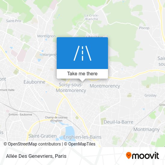 Allée Des Genevriers map