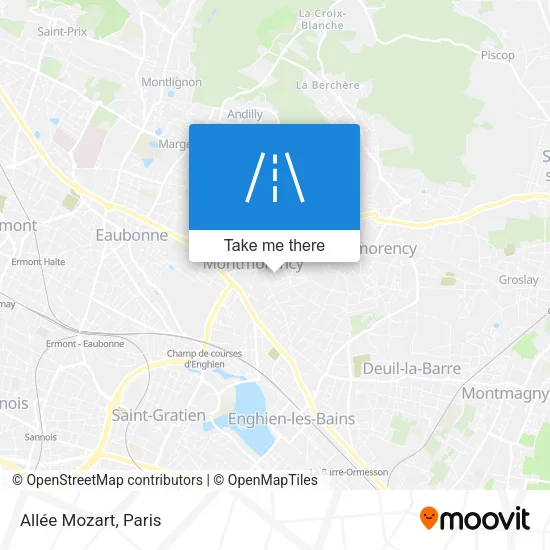 Allée Mozart map
