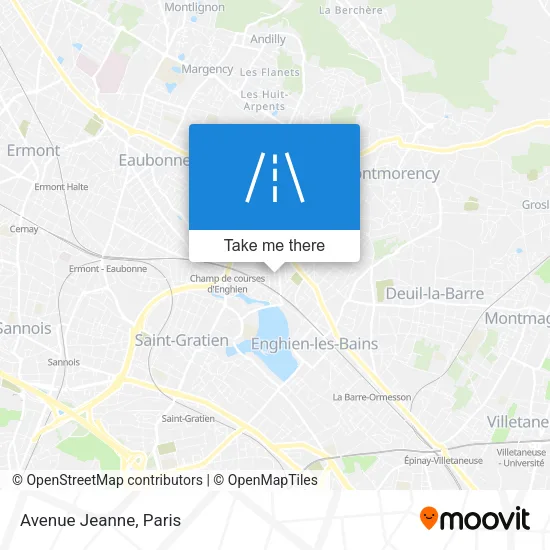 Avenue Jeanne map