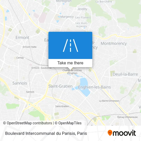 Boulevard Intercommunal du Parisis map