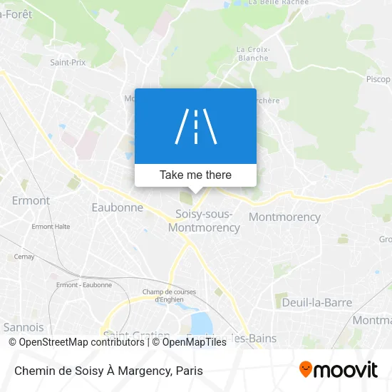 Chemin de Soisy À Margency map