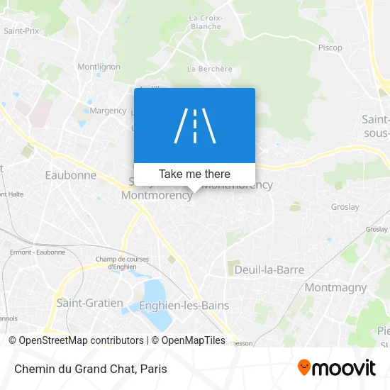Chemin du Grand Chat map