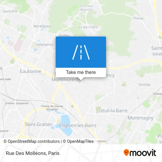 Rue Des Molléons map
