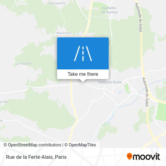 Rue de la Ferté-Alais map