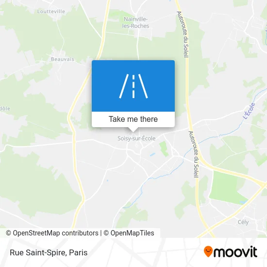 Mapa Rue Saint-Spire
