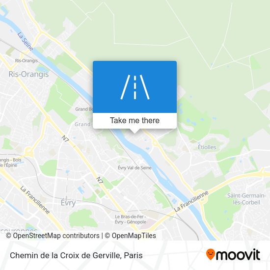 Chemin de la Croix de Gerville map