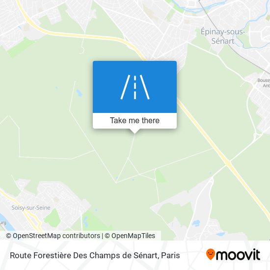 Route Forestière Des Champs De Sénart map