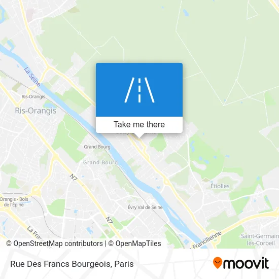 Rue Des Francs Bourgeois map