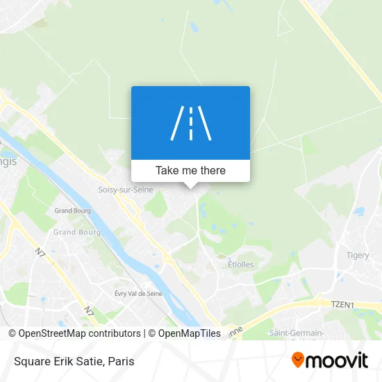Square Erik Satie map