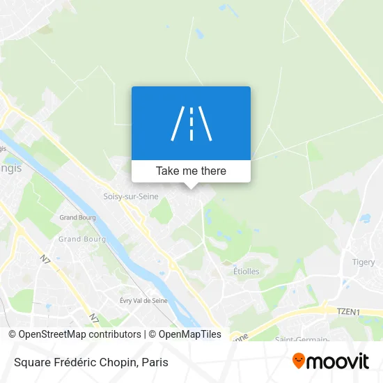 Square Frédéric Chopin map