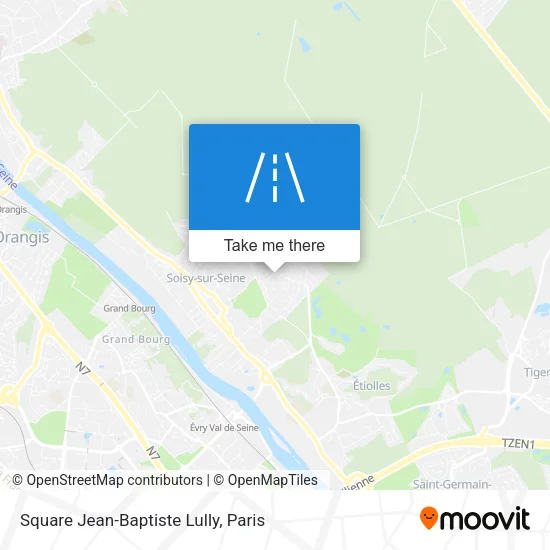 Square Jean-Baptiste Lully map