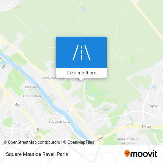 Square Maurice Ravel map