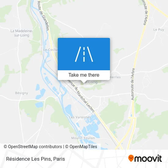 Résidence Les Pins map