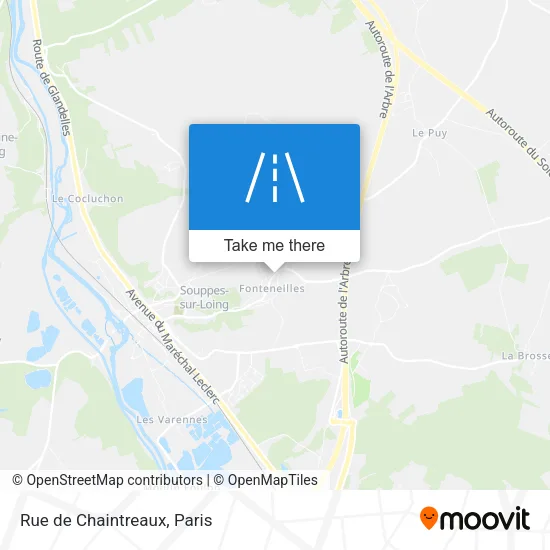 Rue de Chaintreaux map
