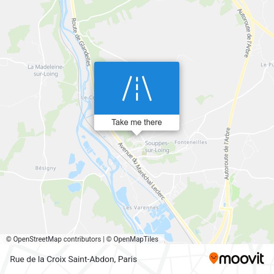 Rue de la Croix Saint-Abdon map