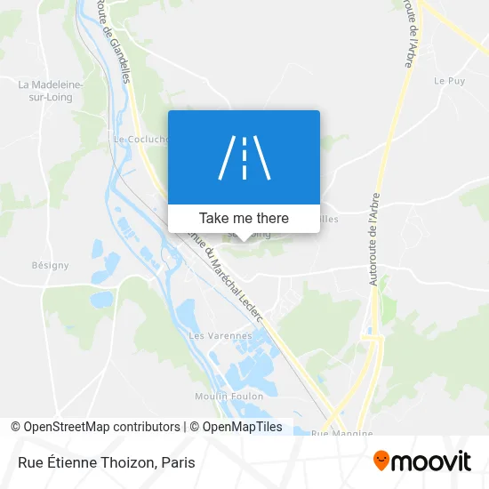 Rue Étienne Thoizon map