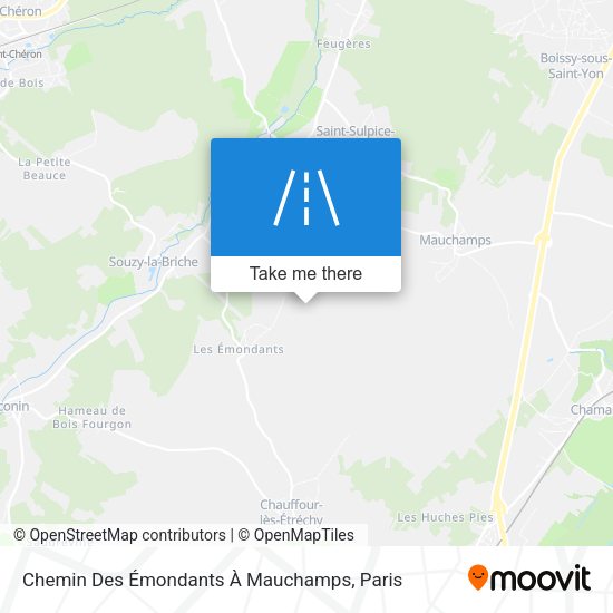 Chemin Des Émondants À Mauchamps map