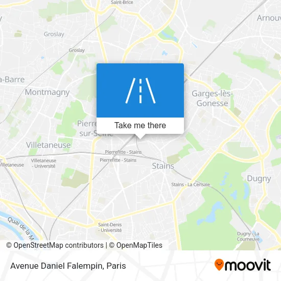 Avenue Daniel Falempin map