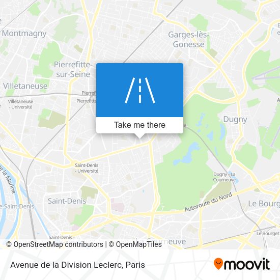 Avenue de la Division Leclerc map