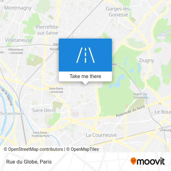 Rue du Globe map