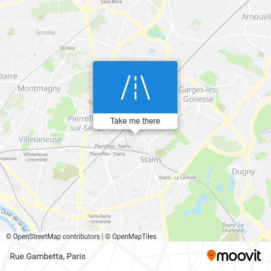 Rue Gambetta map