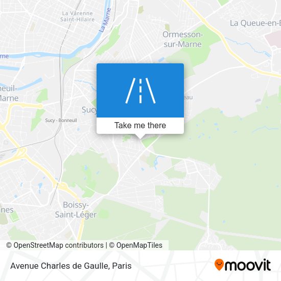 Avenue Charles de Gaulle map