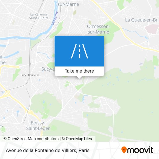 Avenue de la Fontaine de Villiers map