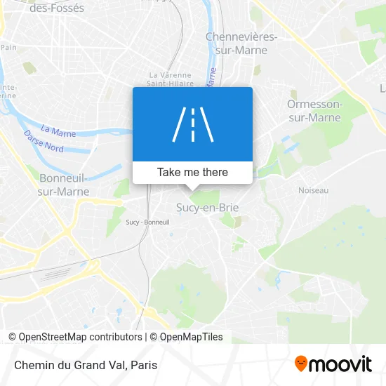 Chemin du Grand Val map