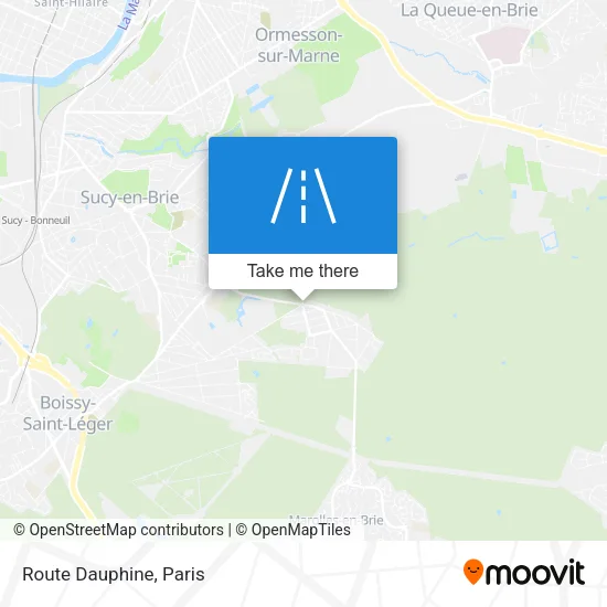 Route Dauphine map