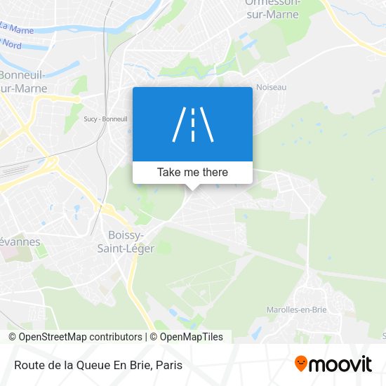 Route de la Queue En Brie map