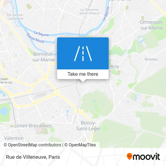 Rue de Villeneuve map